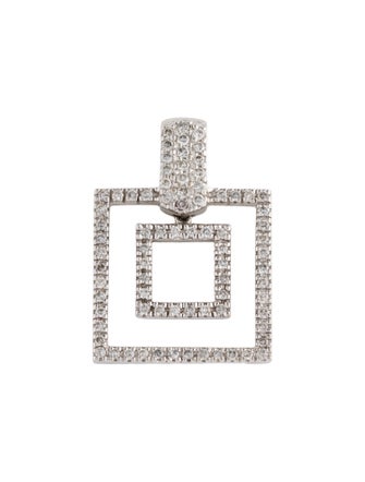 Pendant 14K Diamond Square Pendant