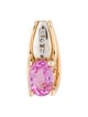 Pendant 14K Sapphire & Diamond Pendant