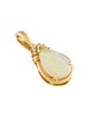 Pendant 18K 1.46ct Opal & Diamond Enhancer Pendant