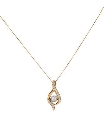 Pendant 14K Diamond Pendant Necklace