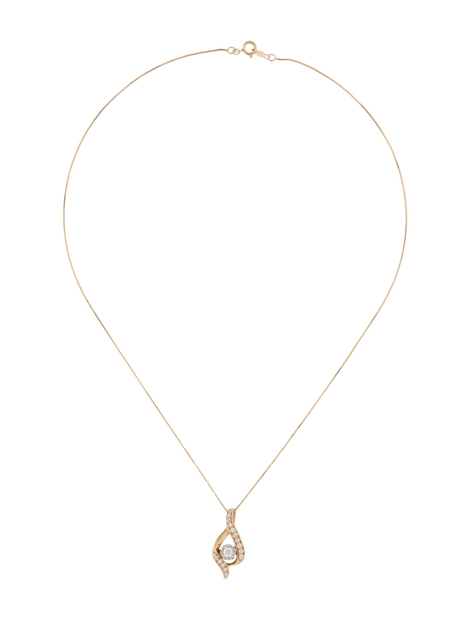 Pendant 14K Diamond Pendant Necklace