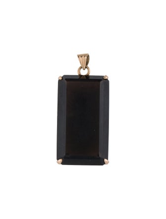 Pendant  14K 43.48ctw Smoky Quartz Pendant