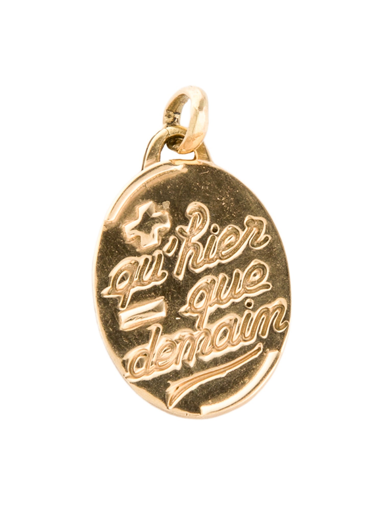 Pendant 18K 'qu'hier Que demain' Pendant