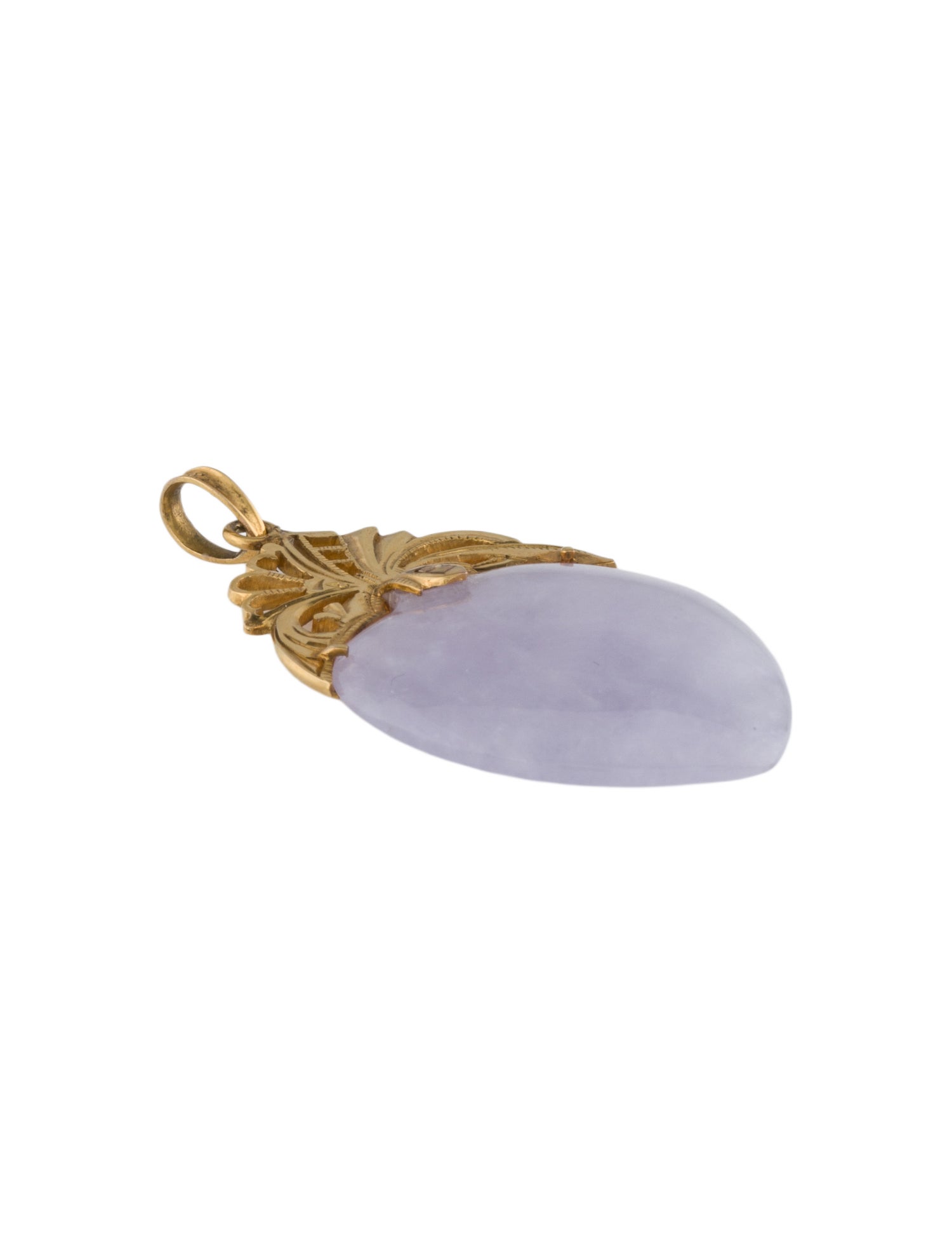 Pendant 14K Jade Heart