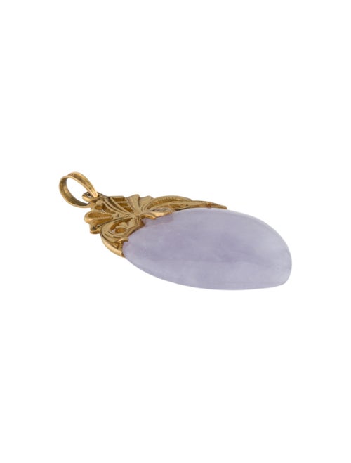 Pendant 14K Jade Heart Pendant