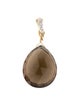 Pendant 14K Smoky Quartz & Diamond-Accented Enhancer Pendant