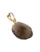 Pendant 14K Smoky Quartz & Diamond-Accented Enhancer Pendant