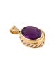 Pendant 14K 26.78ct Amethyst Large Oval Pendant