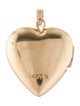 Pendant 14K Textured Heart Locket Pendant