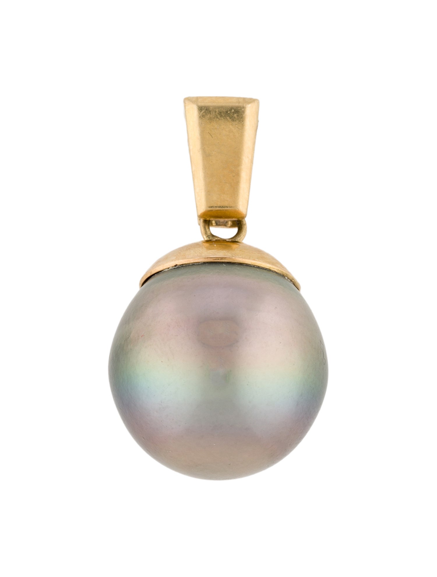 Pendant 18K Dyed Pearl Pendant