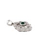 Pendant 14K Emerald & Diamond Pendant