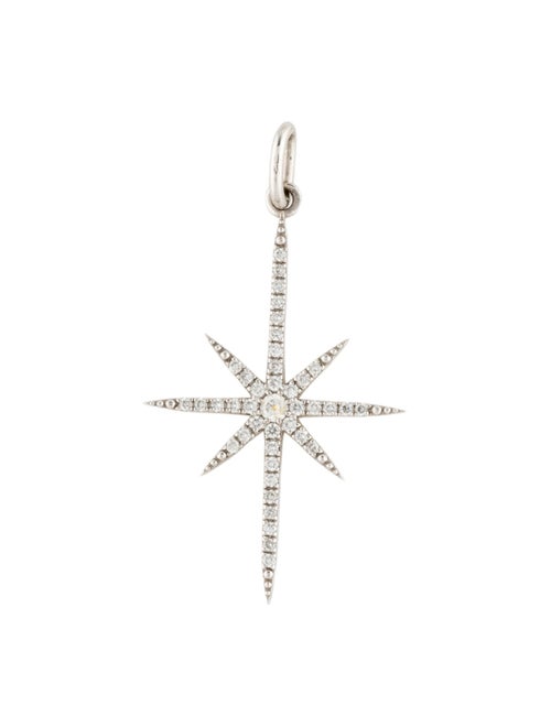 Pendant 14K Diamond Starburst Pendant
