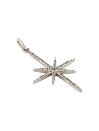 Pendant 14K Diamond Starburst Pendant