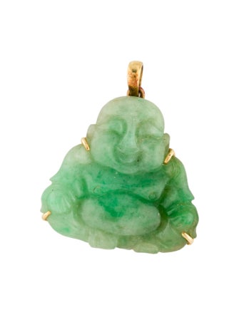 Pendant 18K Jadeite Buddha Pendant