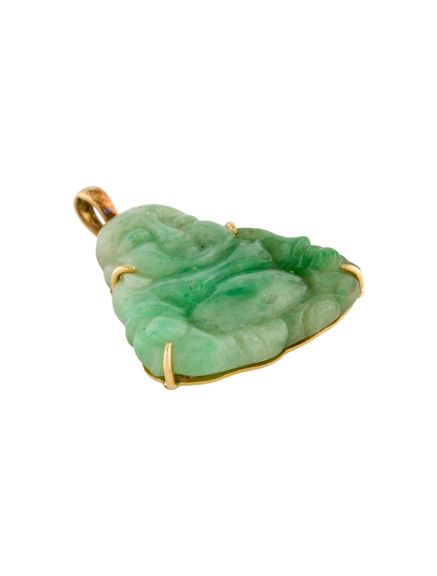 Pendant 18K Jadeite Buddha