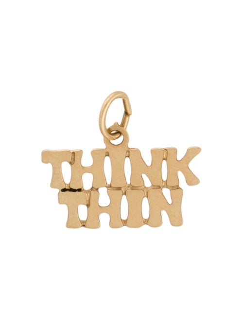 Pendant 14K 'Think Thin' Charm