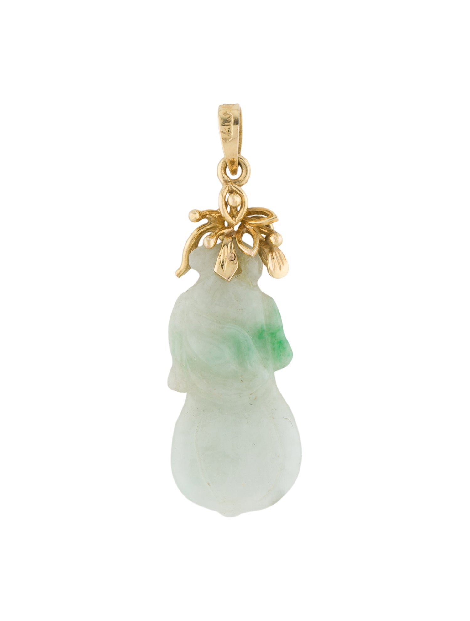 Pendant 14K Jadeite Squash