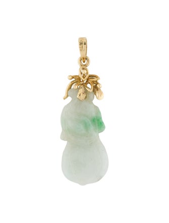 Pendant 14K Jadeite Squash Pendant