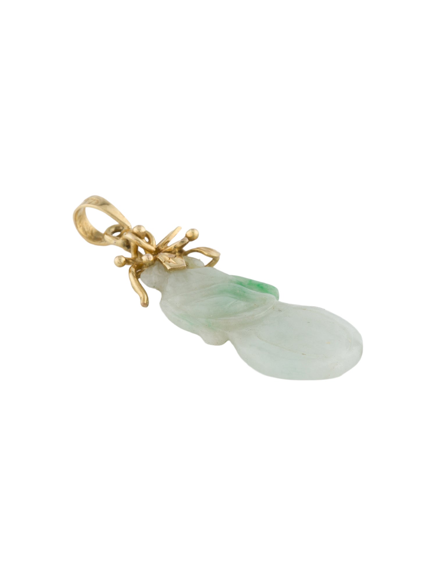 Pendant 14K Jadeite Squash