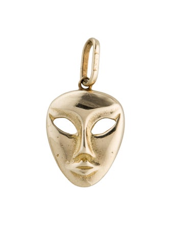 Pendant 14K Mask Pendant
