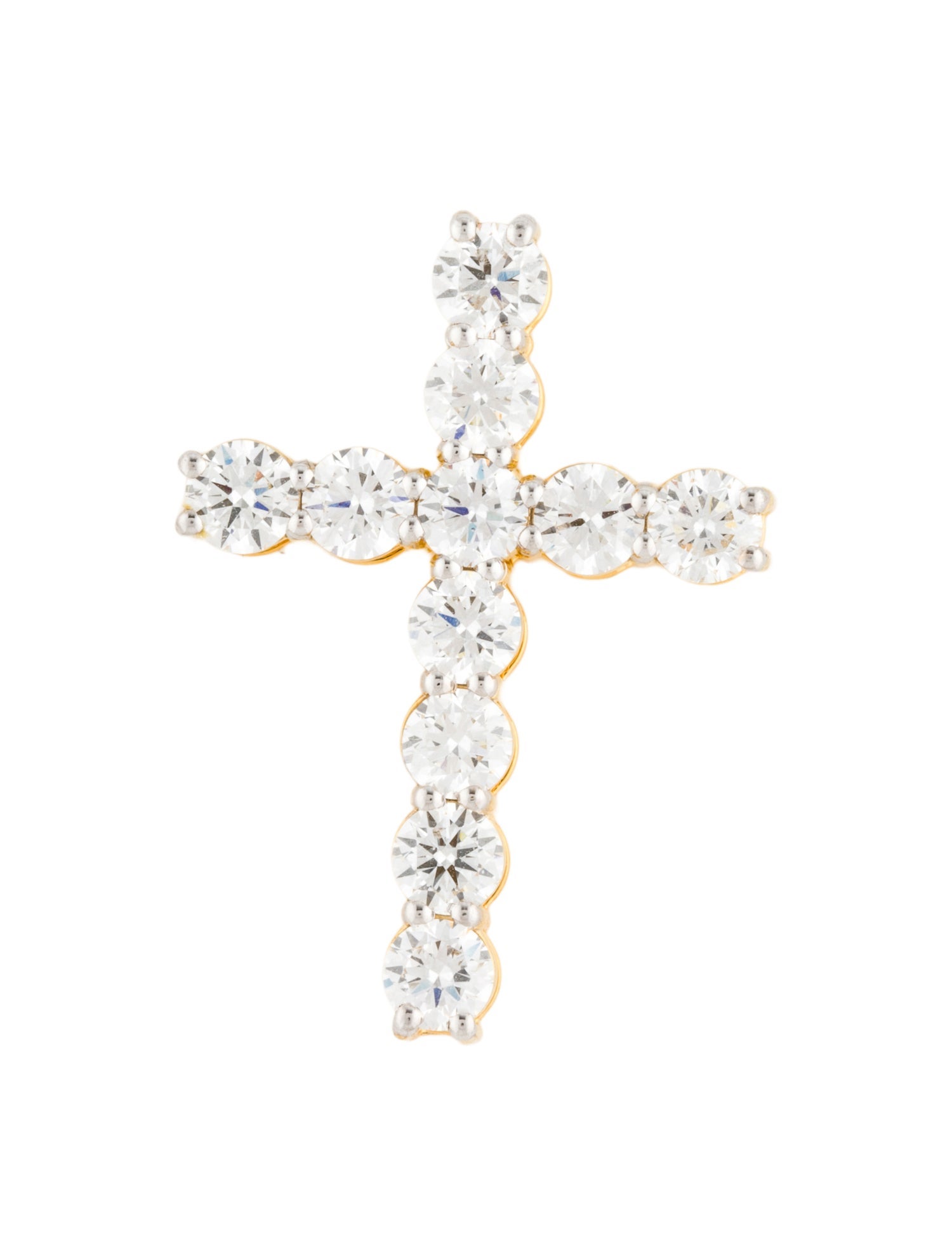 Pendant 14K 2.59ctw Lab-Grown Diamond Cross Pendant