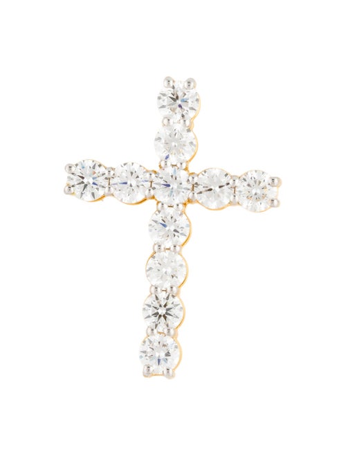 Pendant 14K 2.59ctw Lab-Grown Diamond Cross Pendant