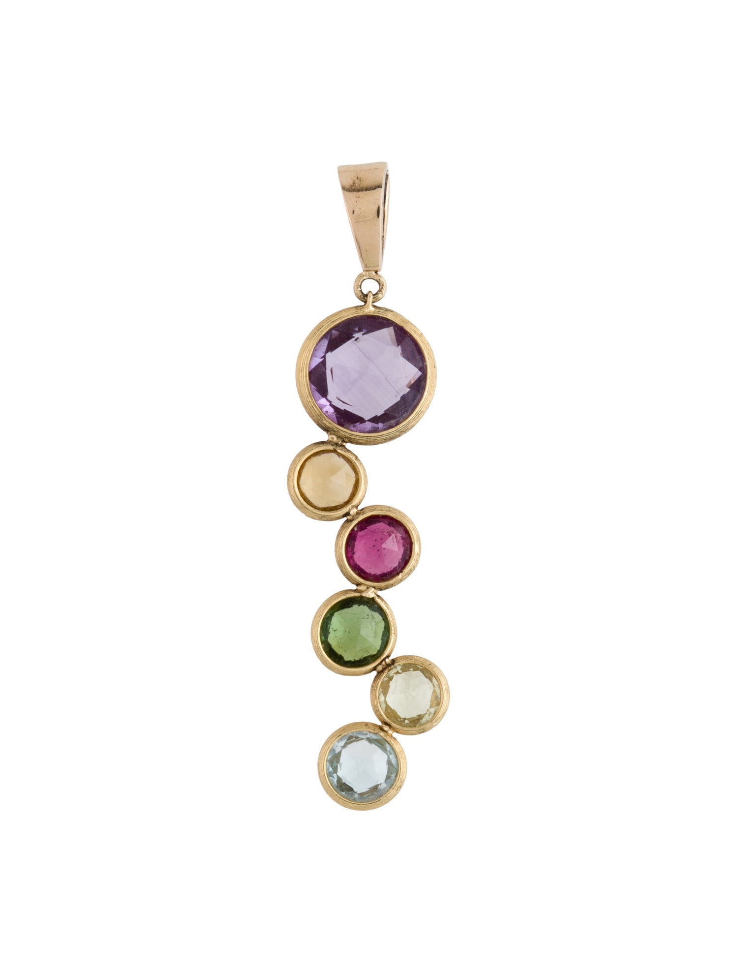 Pendant 18K Multi Stone