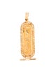 Pendant 18K Egyptian Cartouche Pendant