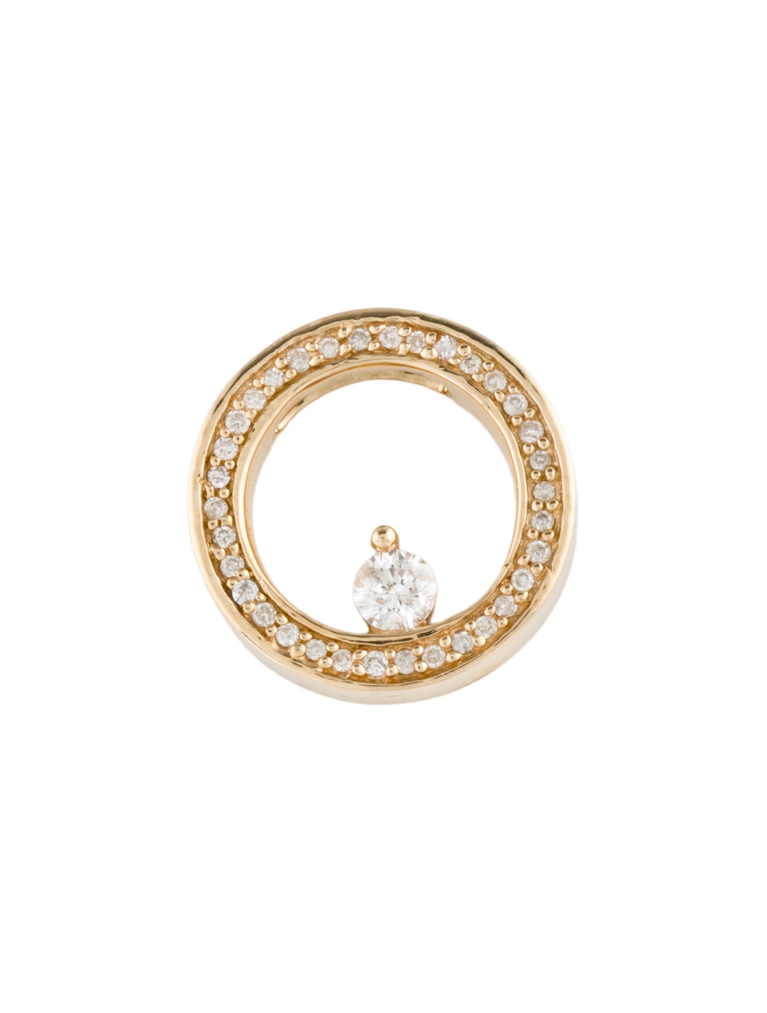 Pendant 14K Diamond Circle