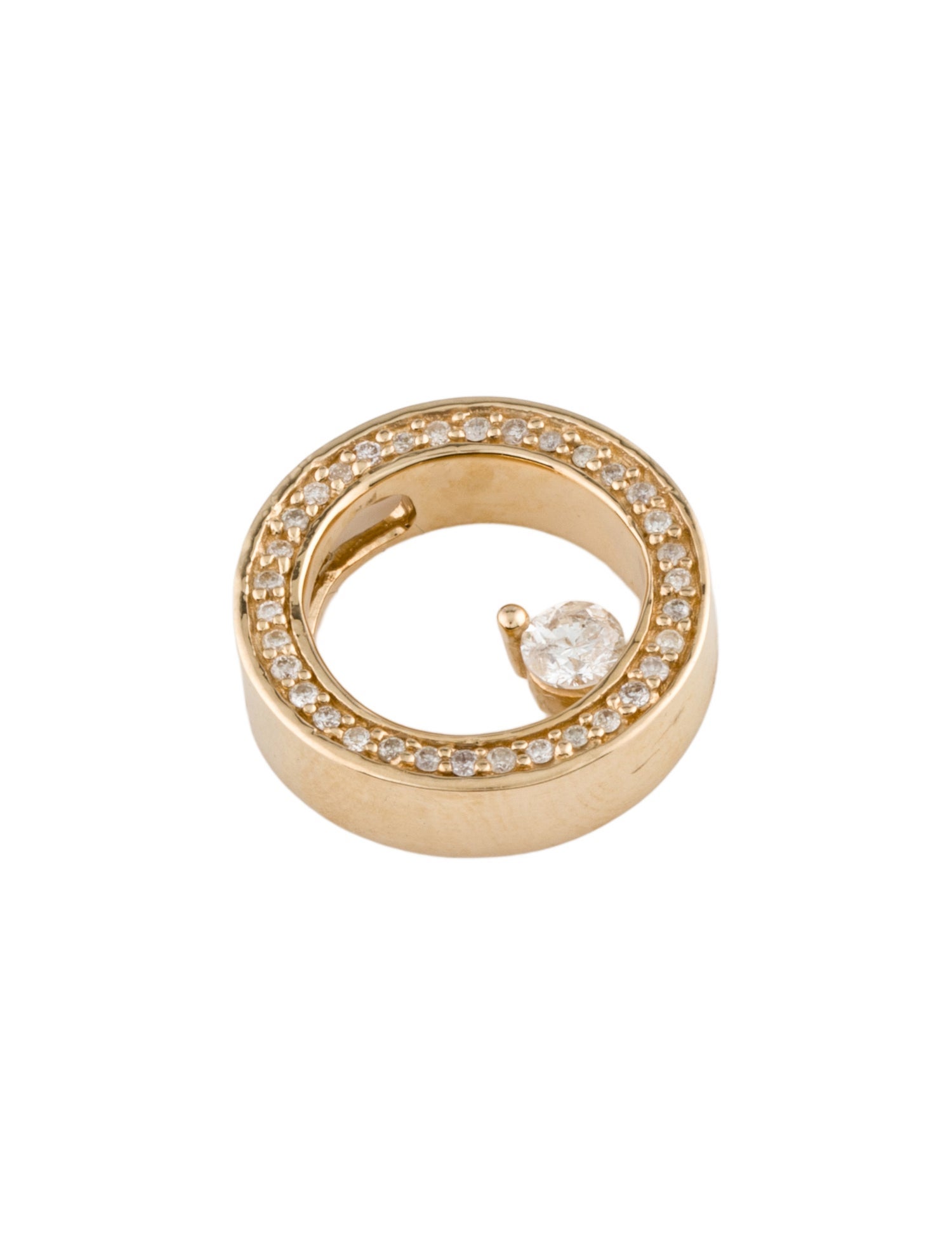 Pendant 14K Diamond Circle