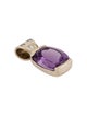 Pendant 14K 3.63ct Amethyst & Diamond Pendant