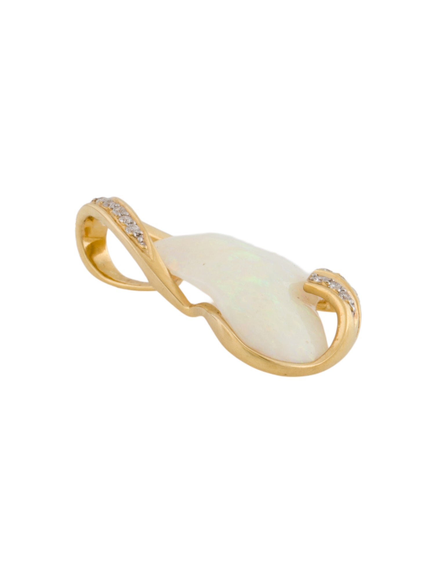 Pendant 18K Opal & Diamond