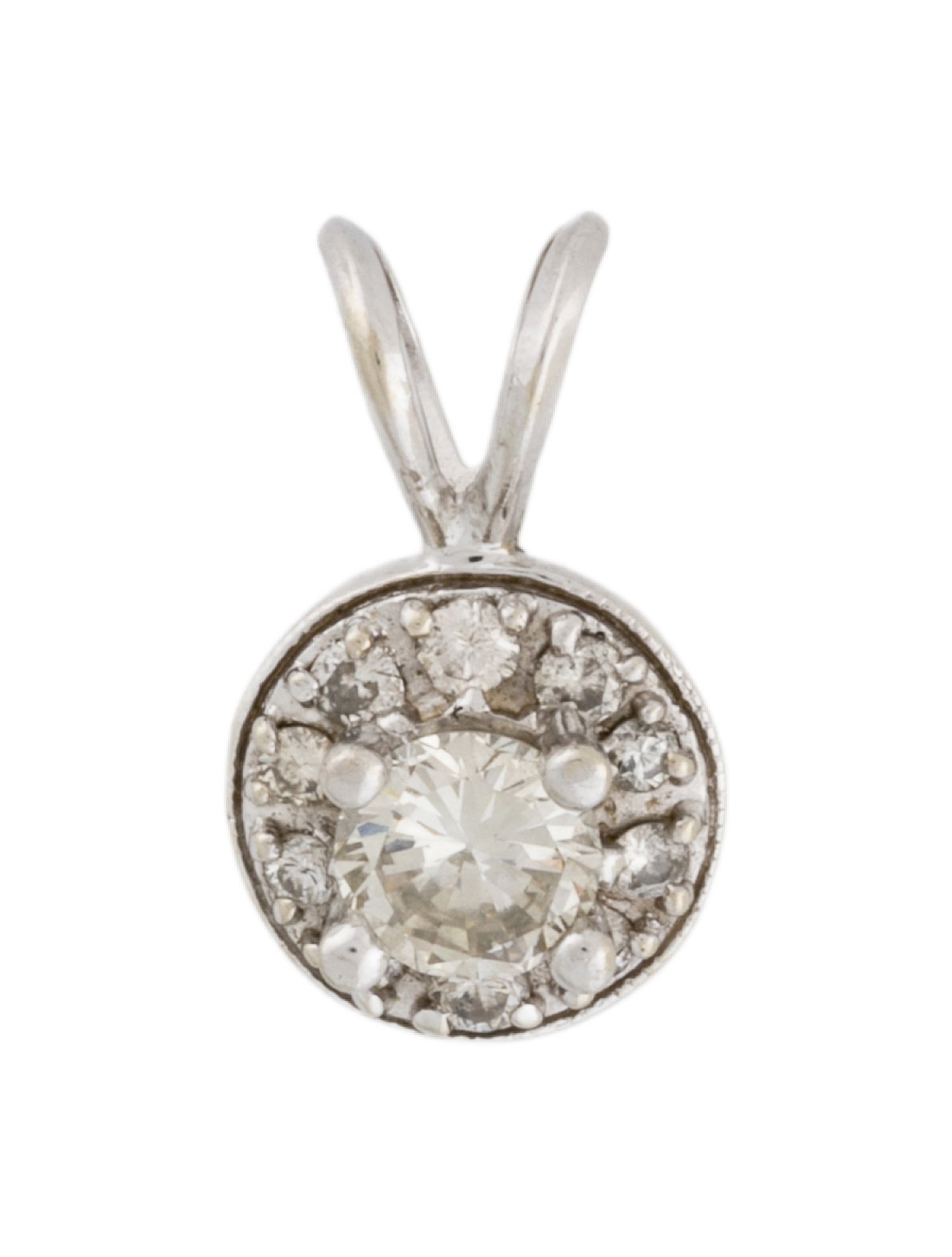 Pendant 10K Diamond Prong Set Drop