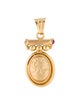 Pendant 14K Ruby Accented Cameo Pendant