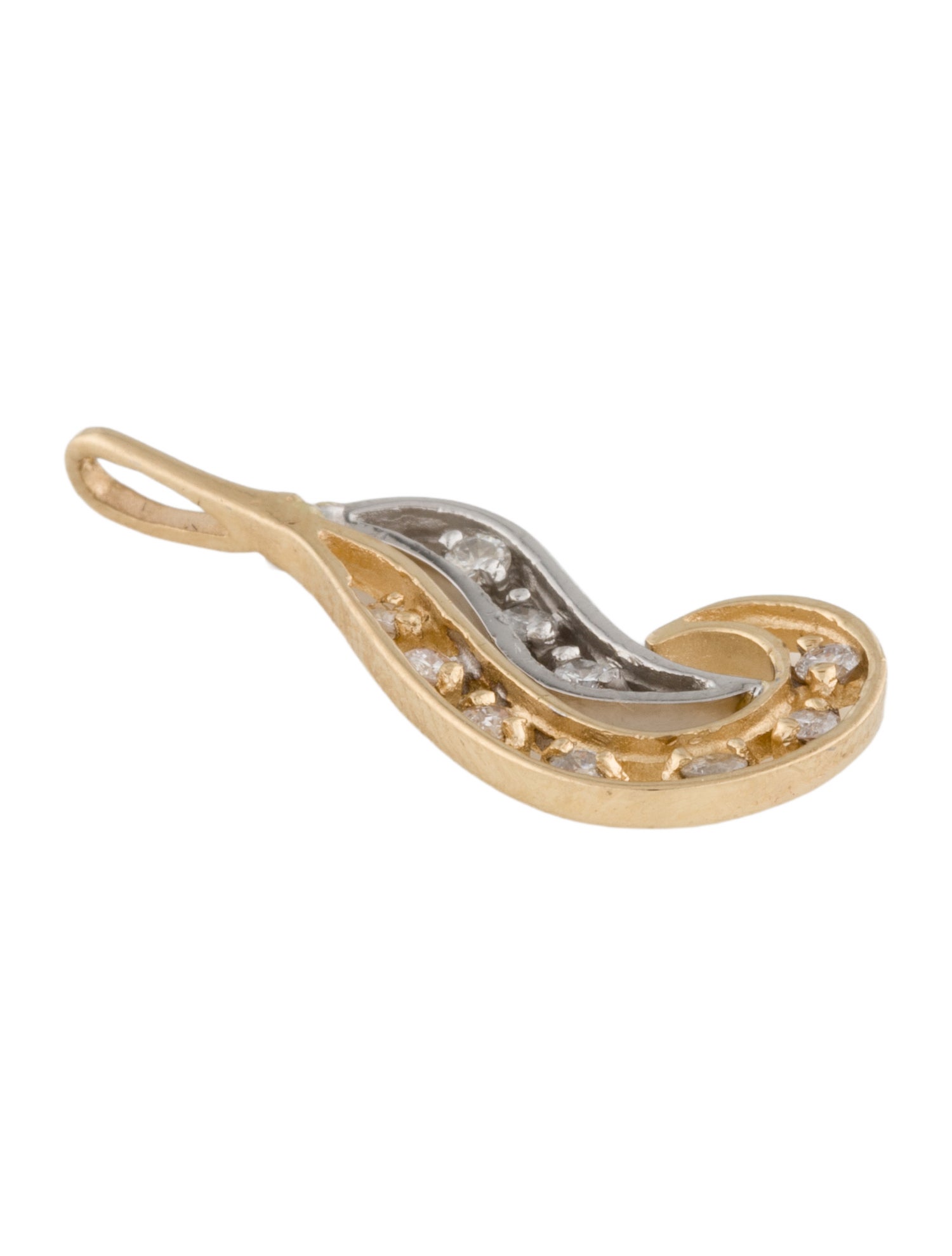 Pendant 14K Diamond Two-Tone