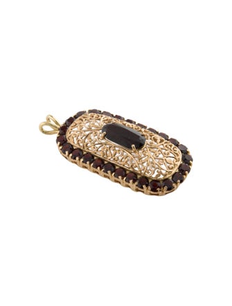Pendant 18K 12.13ctw Garnet Pendant