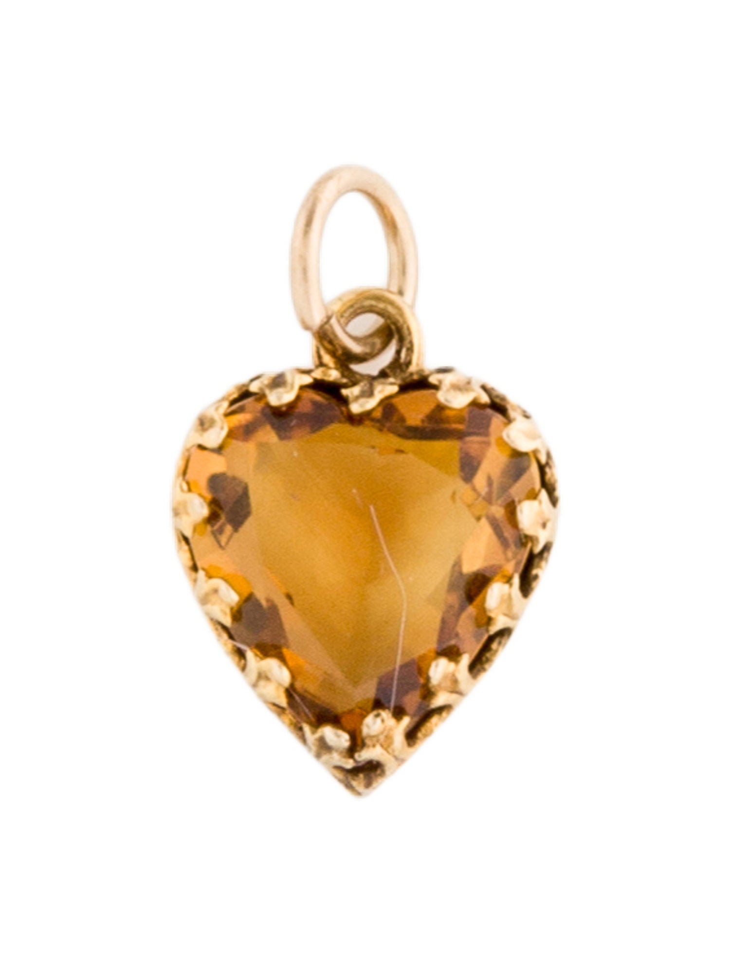 Pendant 14K Citrine Heart