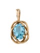 Pendant 14K Topaz Knot Pendant