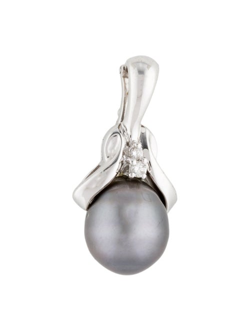 Pendant 14K Pearl & Diamond Enhancer Pendant