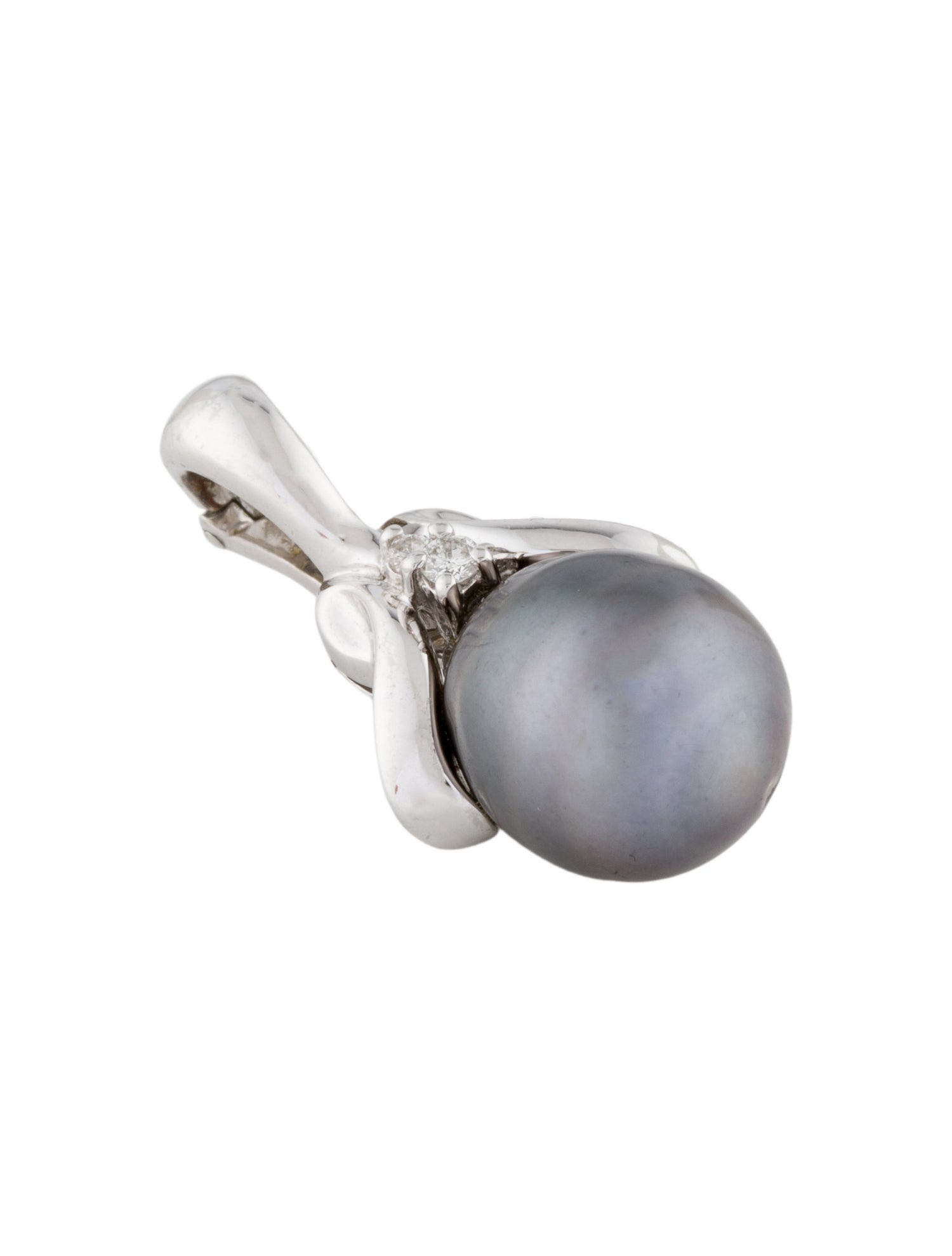 Pendant 14K Pearl & Diamond Enhancer