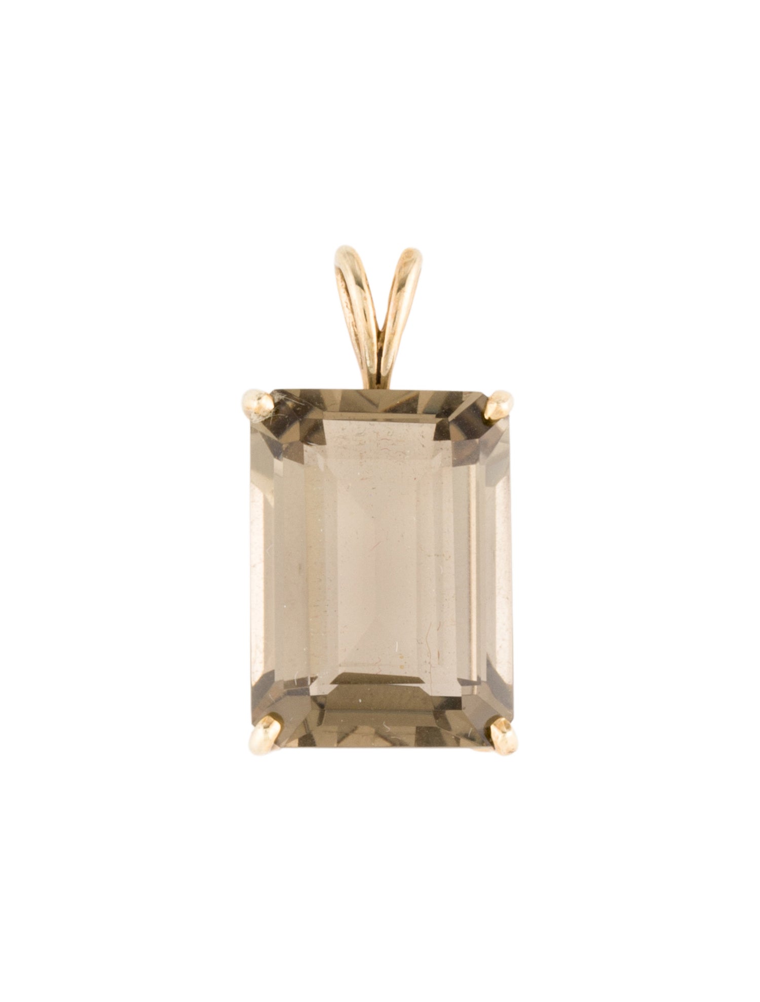 Pendant 14K Smoky Quartz