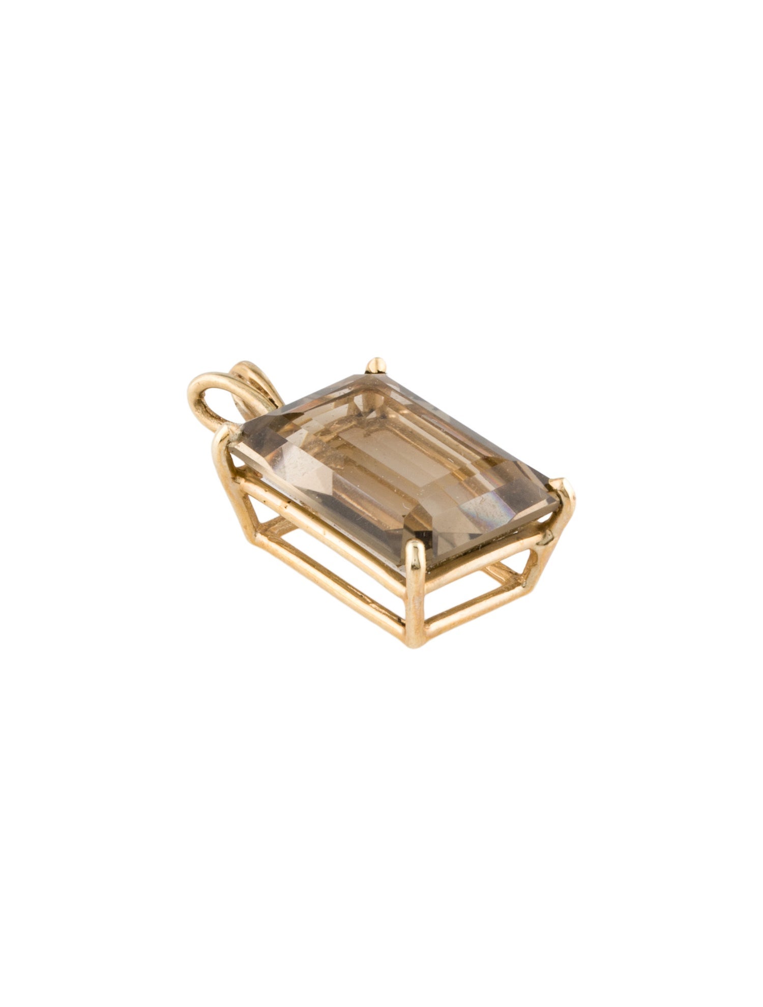 Pendant 14K Smoky Quartz