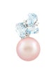 Pendant 14K Pearl, Aquamarine, & Diamond Pendant Charm