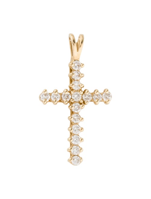 Pendant 14K Diamond Cross Pendant