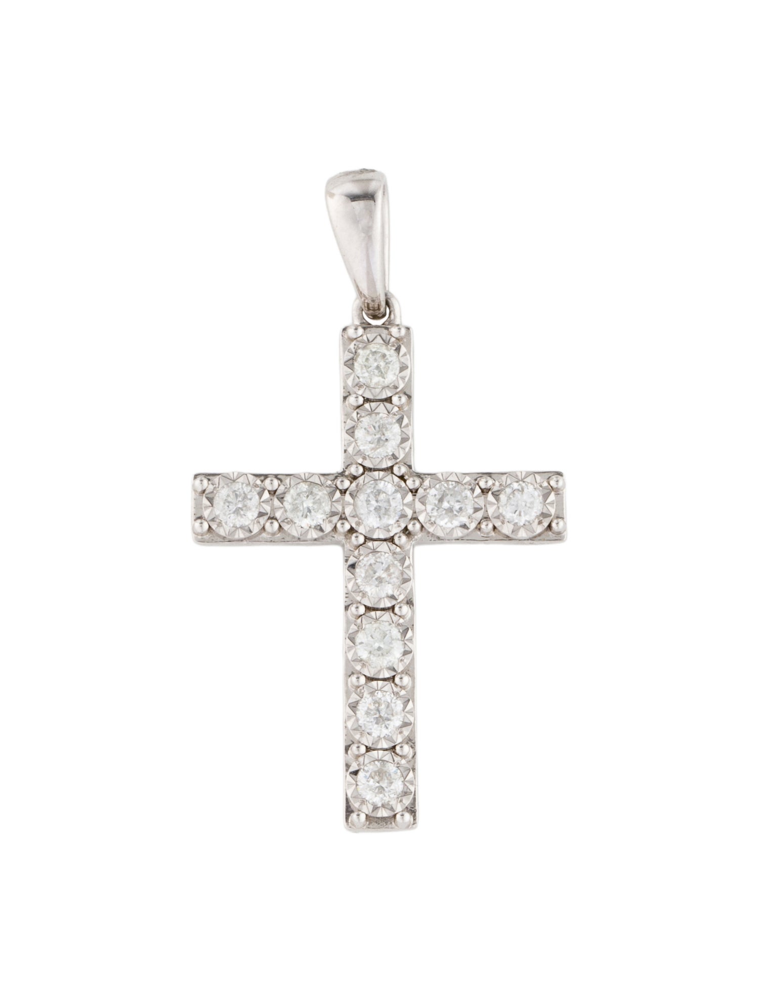Pendant 14K Diamond Cross Necklace