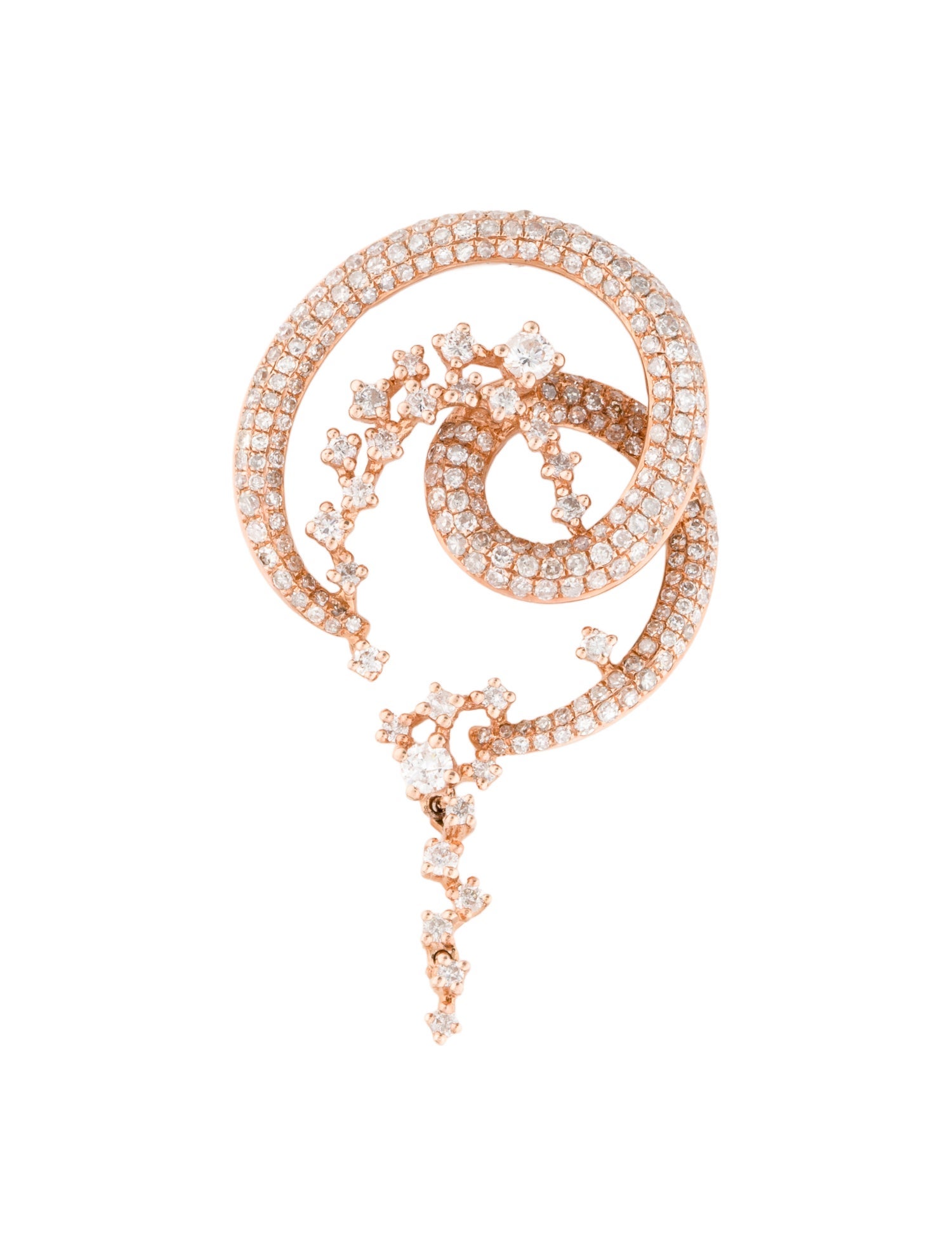 Pendant 14K 1.43ctw Diamond Slide