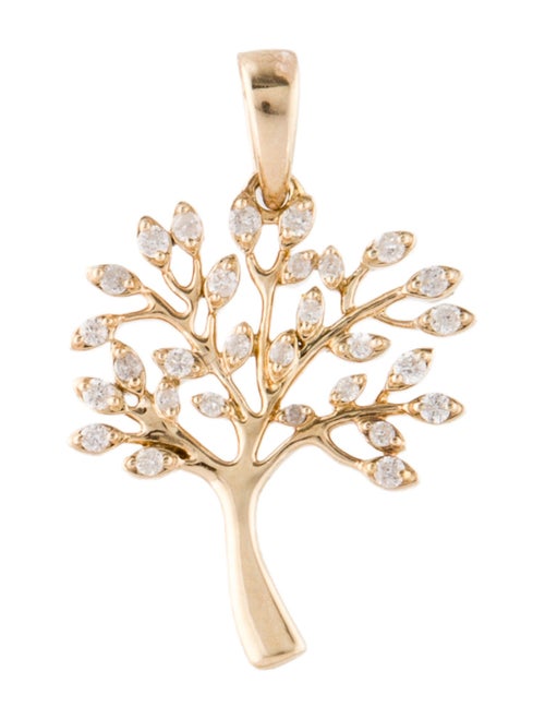 Pendant 14K Diamond Tree Pendant