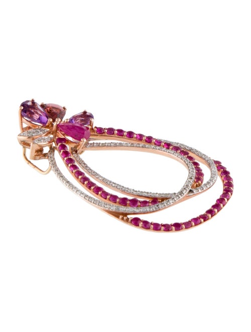 Pendant 14K Diamond & Multistone Pendant