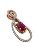 Pendant 14K 1.03ct Ruby & Diamond Pendant
