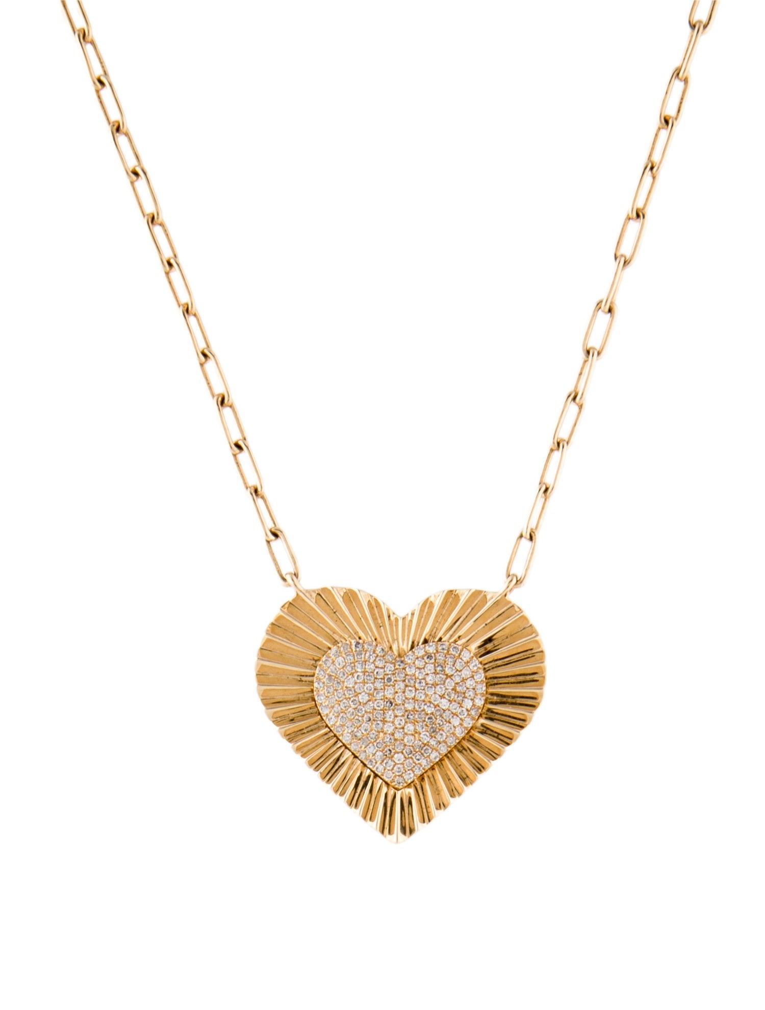 Pendant 14K Diamond Heart Necklace